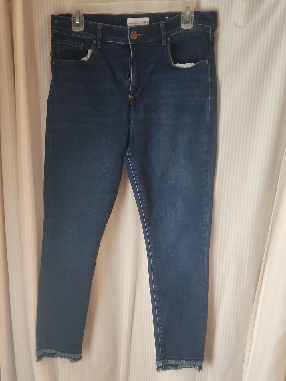 LOFT Dark Blue Ankle Skinny Jeans